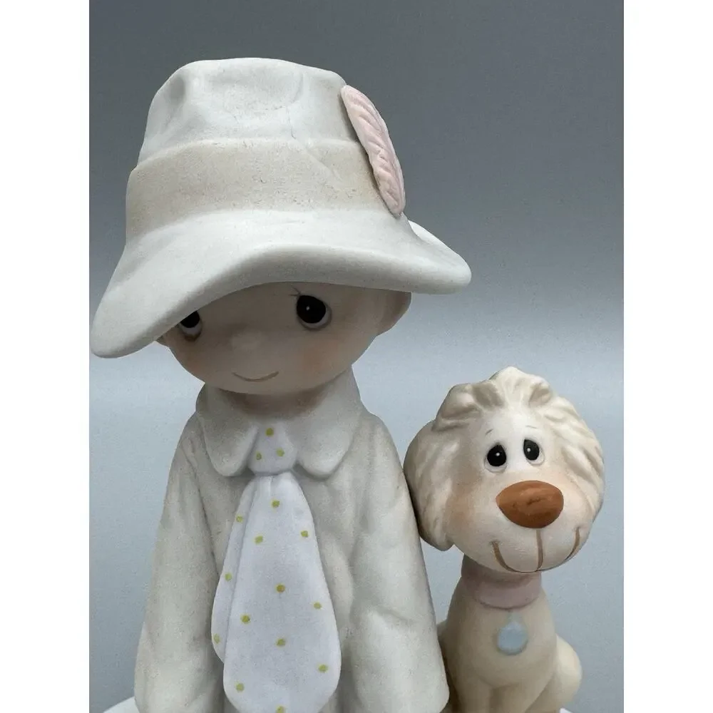 1980 Precious Moments Dress Up In Dads Duds Porcelain Figurine E-5212